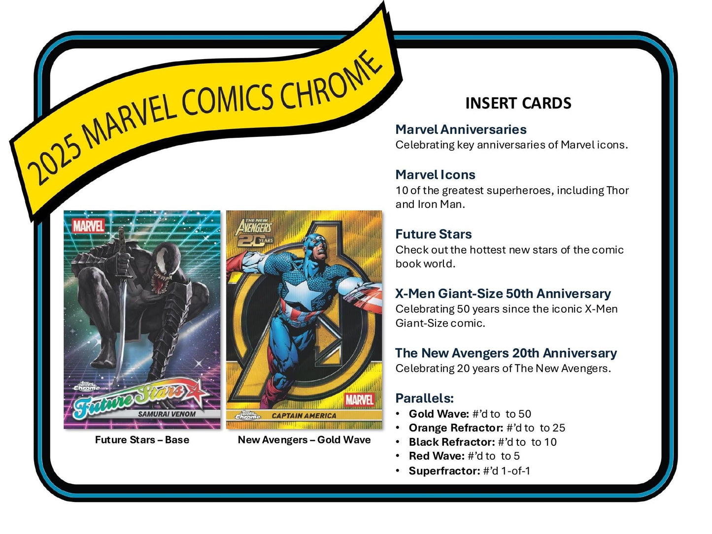 Topps Chrome Marvel 2025 - Hobby Box