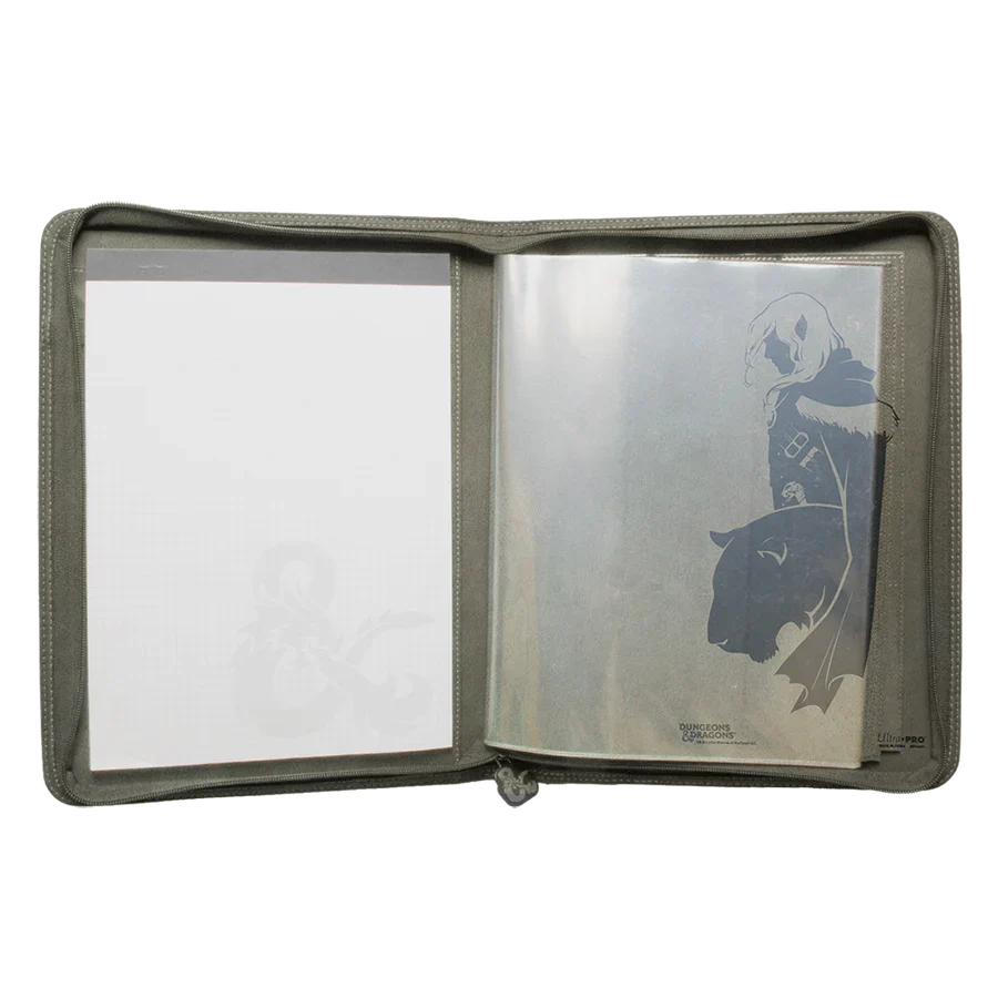 Ultra PRO Artifacts Across Eternities - Drizzt & The Forgotten Realms Premium Zippered Book & Character Folio for Dungeons & Dragons