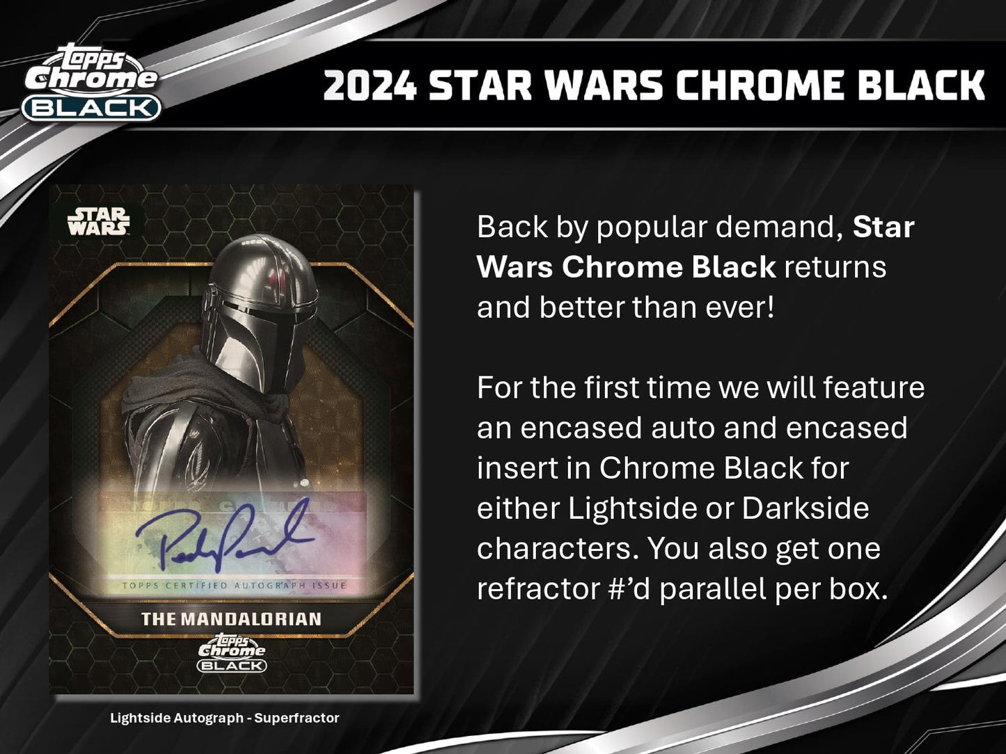 Topps Star Wars Chrome Black 2024 - Hobby Box