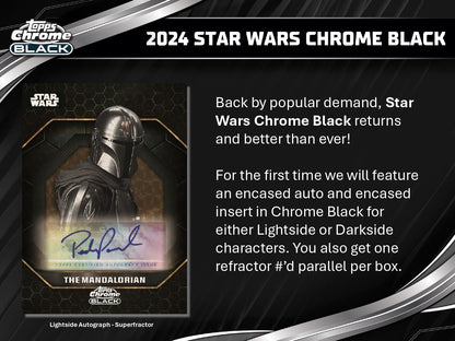 Topps Star Wars Chrome Black 2024 - Hobby Box