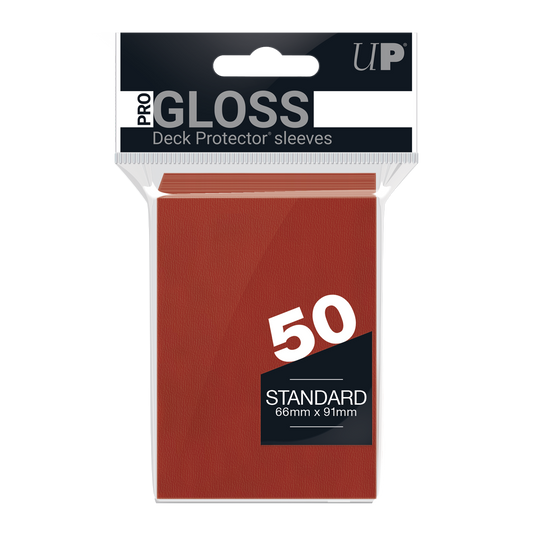 Ultra PRO PRO-Gloss Standard Deck Protector sleeves - Red (50)