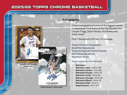 Topps Chrome Basketball 2025/26 - Jumbo Box