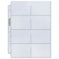 Ultra PRO 8-Pocket Platinum Page with 3.5" X 2.75" Pockets (100)