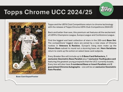 Topps Chrome UEFA Club Competitions 2024/25 - Breaker's Delight
