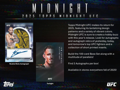 Topps Midnight UFC 2025 - Hobby Box