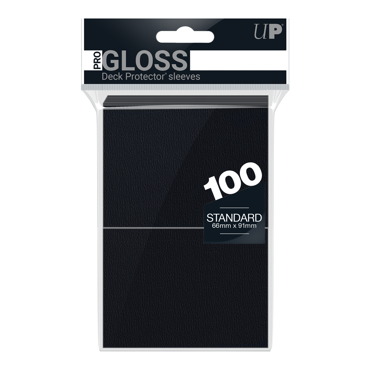 Ultra PRO PRO-Gloss Standard Deck Protector sleeves - Black (100)