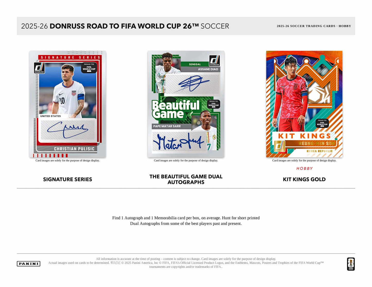 Panini Donruss Soccer Road to World Cup 2025/26 - Hobby Box