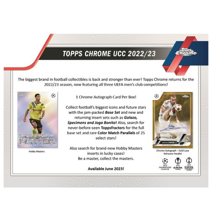 Topps Chrome UEFA Club Competitions 2022/23 - Hobby Box