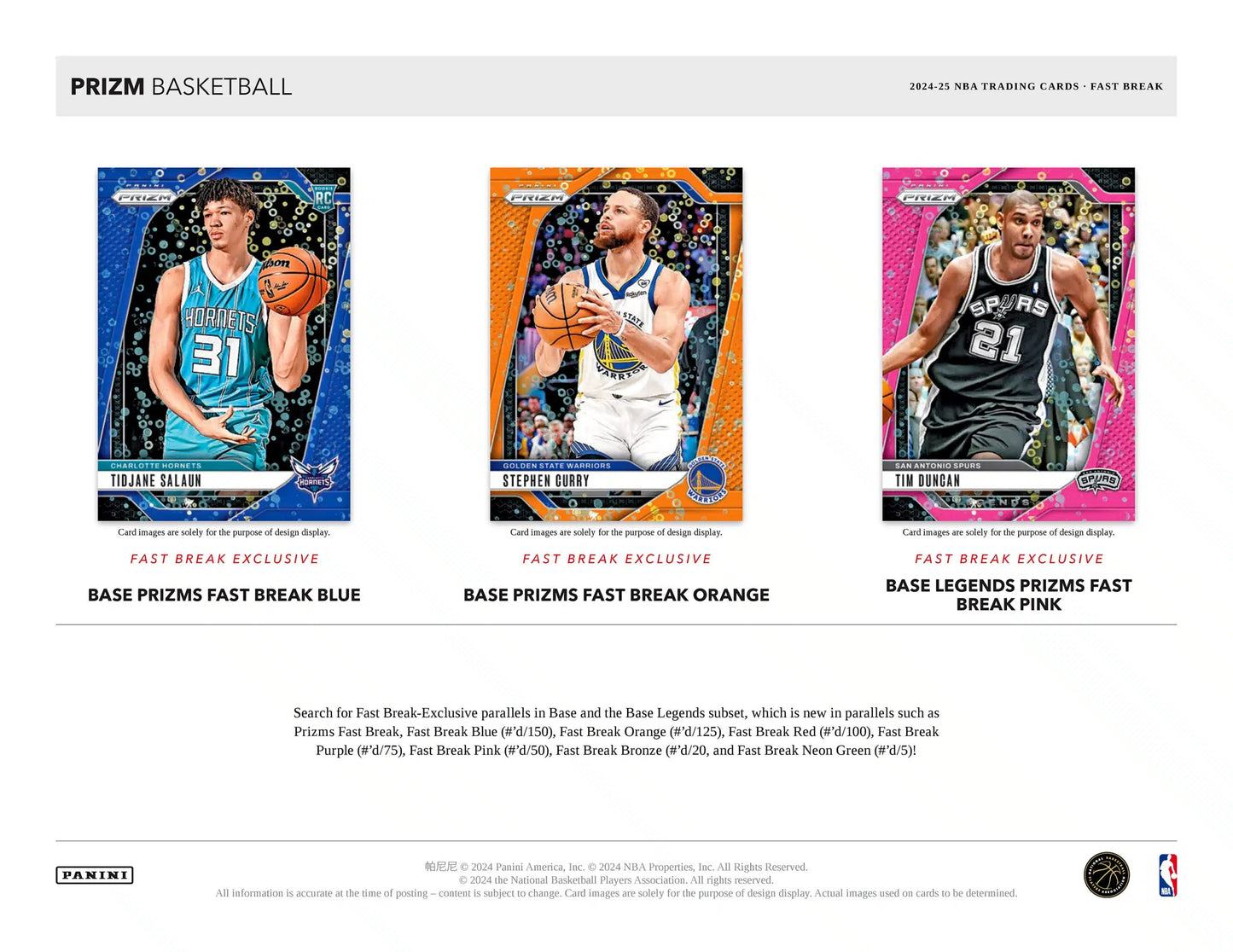 Panini Prizm NBA Basketball 2024/25 - Fast Break Box