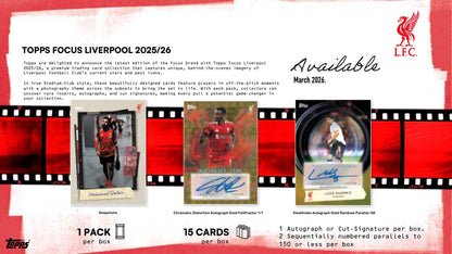 Topps Liverpool Focus 2025/26