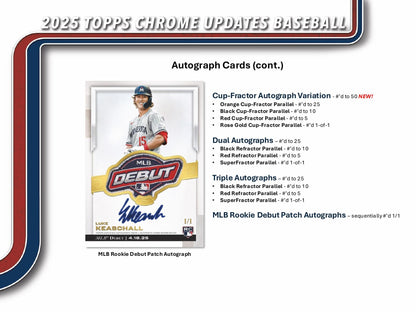 Topps Chrome Updates Baseball 2025 - Value Box