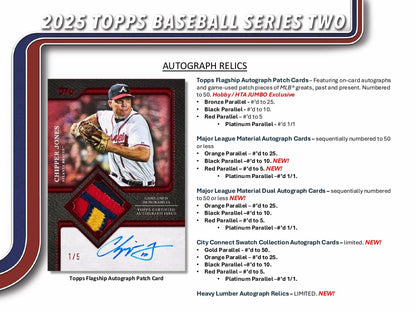 Topps MLB Baseball Series 2 2025 - Jumbo Box