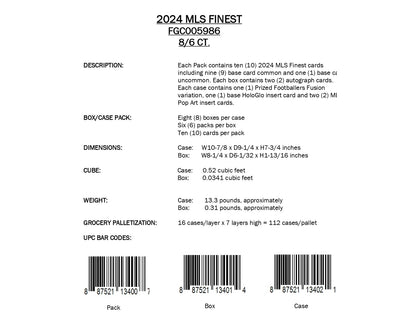 Topps Finest MLS 2024 - Hobby Box