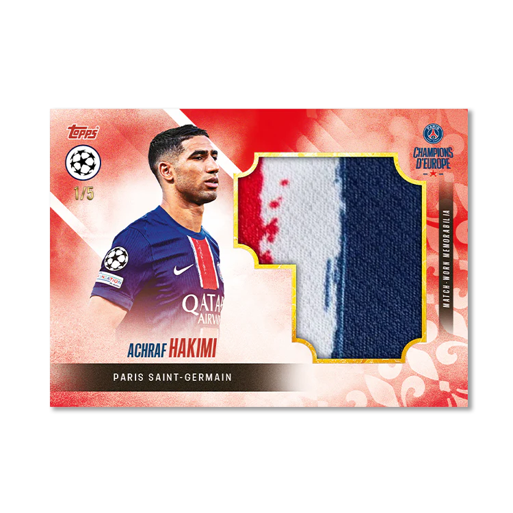 Topps Paris Saint-Germain Champions d’Europe 2025