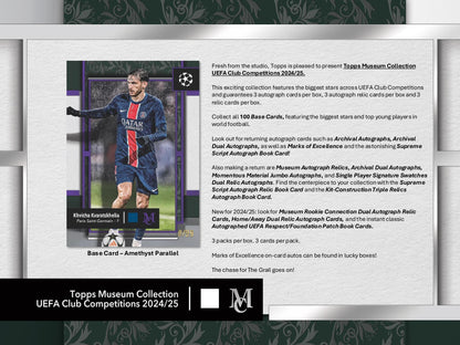 Topps Museum Collection UEFA Club Competitions 2024/25 - Hattrick box