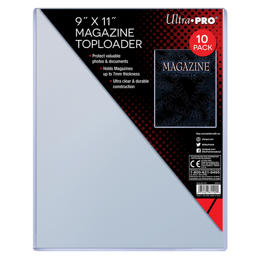 Ultra PRO 9" X 11" Thick Magazine Toploader (10)