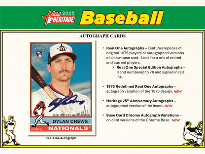 Topps Heritage Baseball 2025 - Mega Box