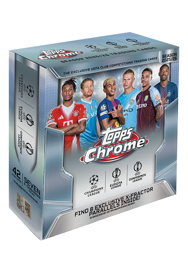 Topps Chrome UEFA Club Competitions 2025/26 - Mega Box