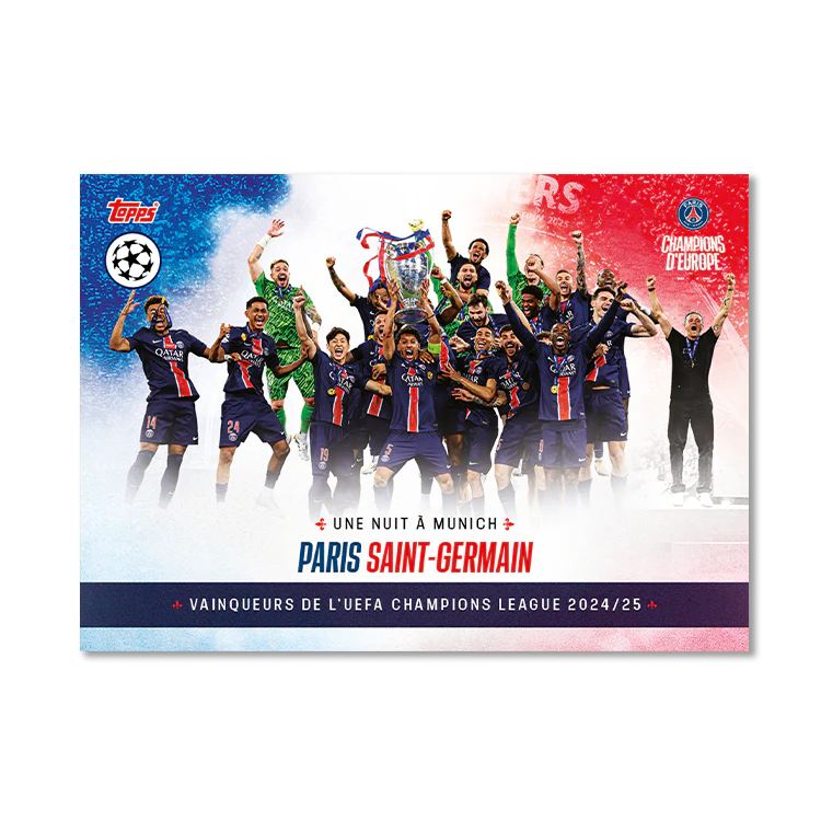 Topps Paris Saint-Germain Champions d’Europe 2025