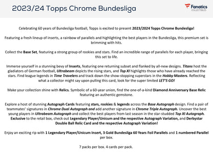 Topps Chrome Bundesliga 2023/24 - Value Box