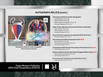 Topps Museum Collection UEFA Club Competitions 2024/25 - Hobby box