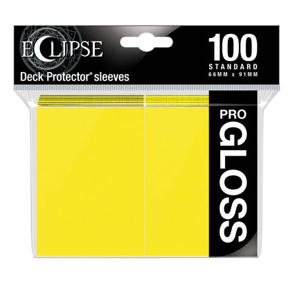 Ultra PRO Eclipse Gloss Standard Sleeves - Yellow (100)