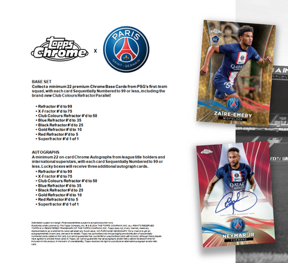 Topps Chrome Paris Saint-Germain 2022/23