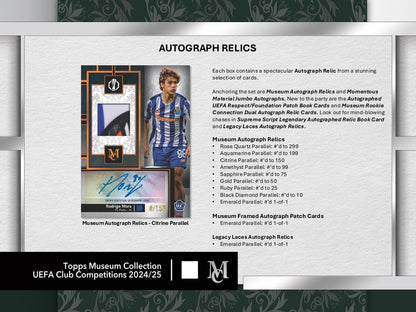Topps Museum Collection UEFA Club Competitions 2024/25 - Hobby box