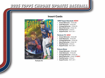Topps Chrome Updates Baseball 2025 - Jumbo Box