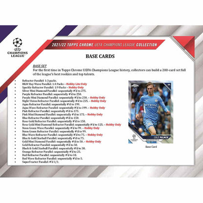 Topps Chrome UEFA Club Competitions 2021/22 - Hobby Box