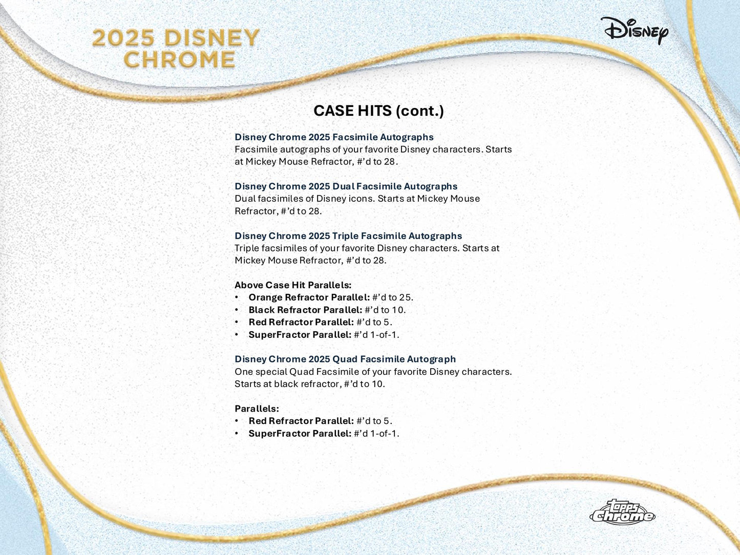 Topps Chrome Disney 2025 - Value Box