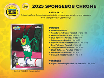 Topps Chrome Spongebob 25th Anniversary - Hobby Box