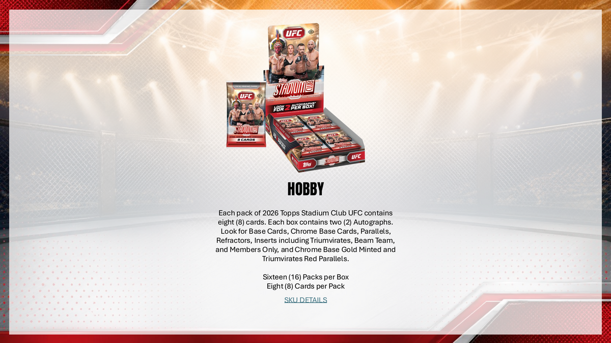 Topps Stadium Club UFC 2026 - Mega Box