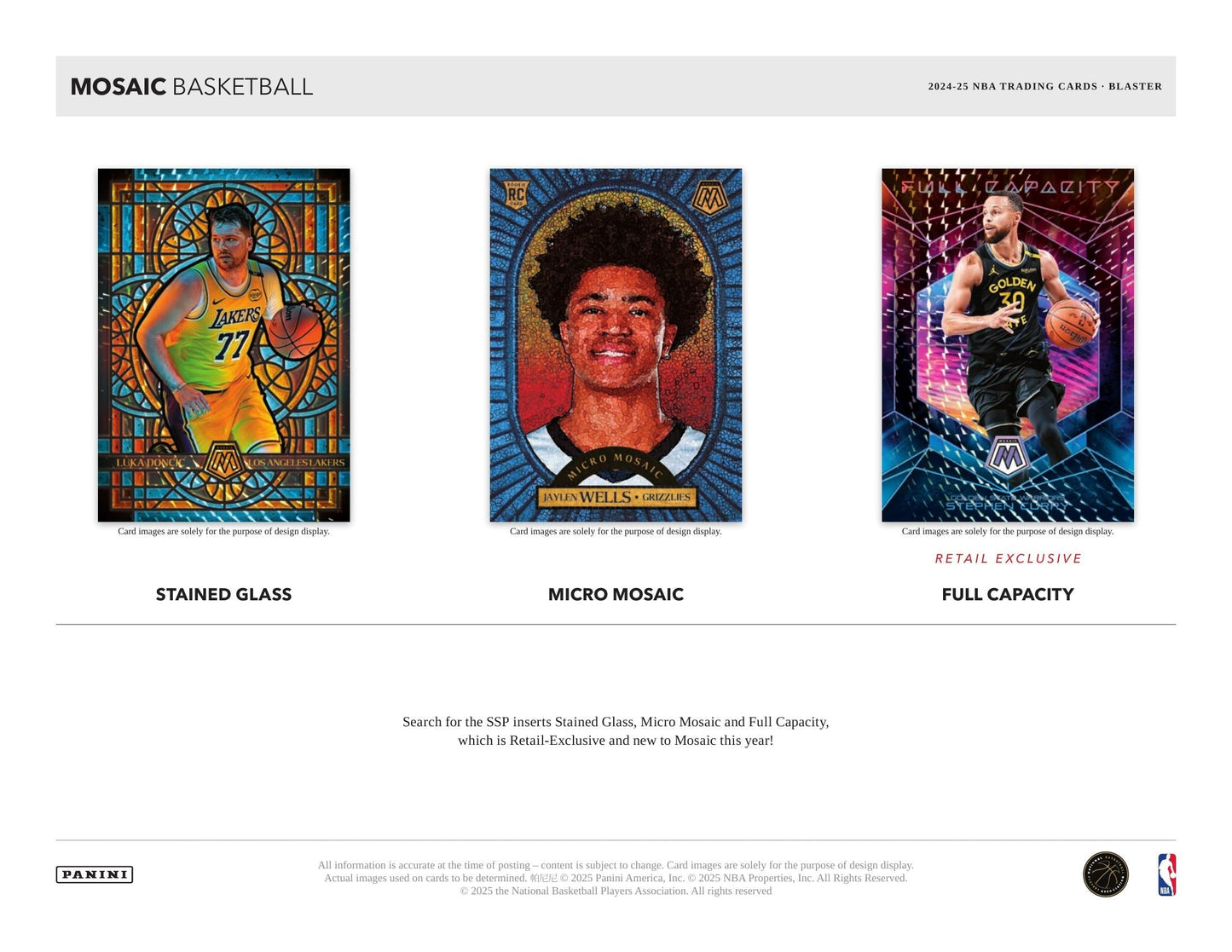 Panini Mosaic Basketball 2024/25 - Blaster Box