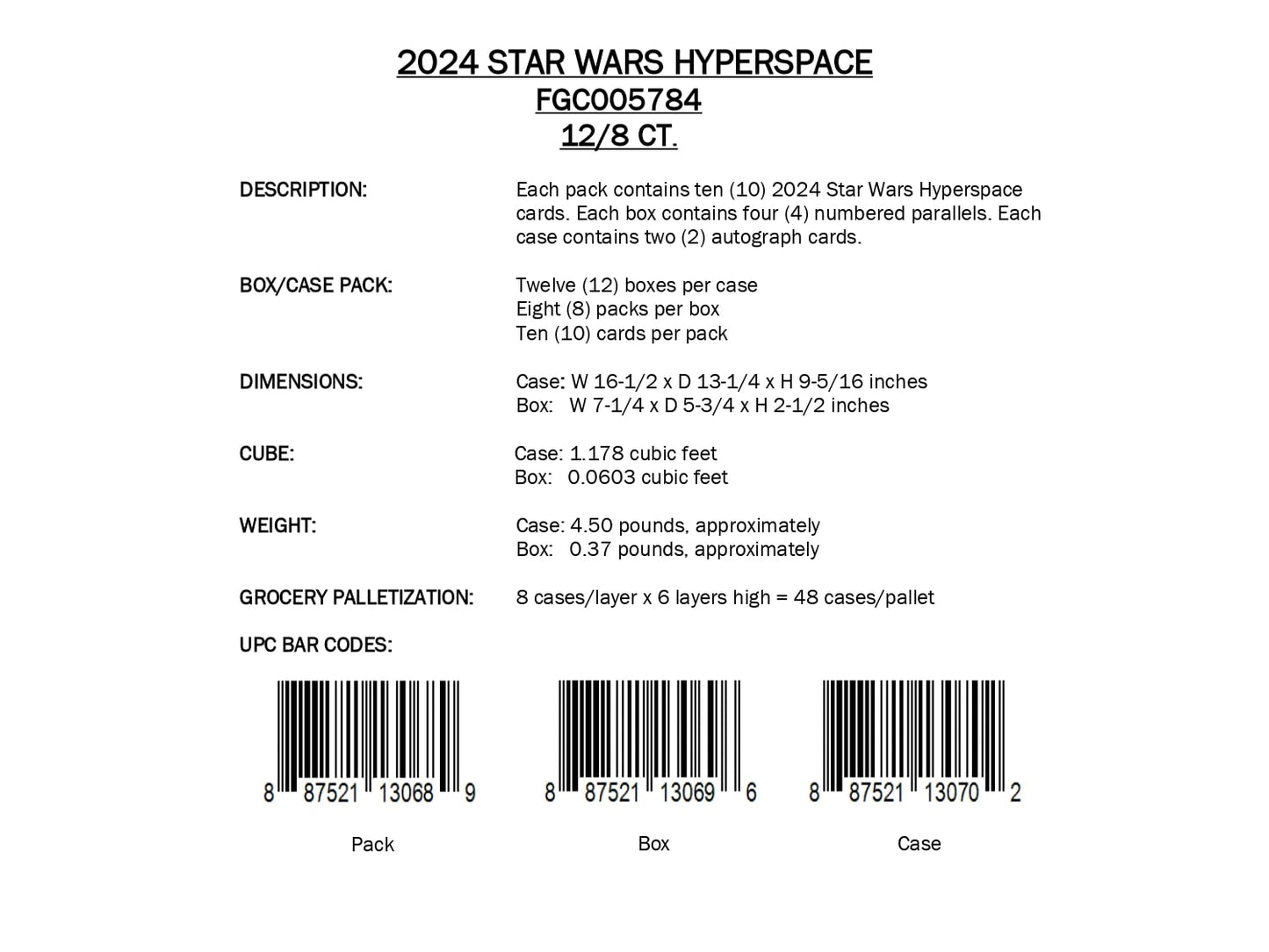 Topps Star Wars Hyperspace 2024 - Hobby Box