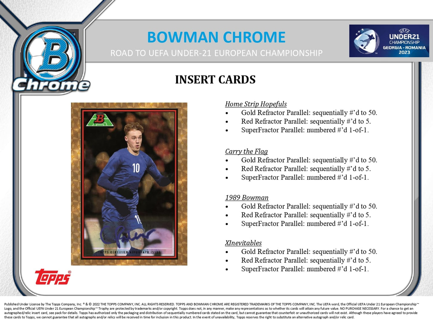 Topps Bowman Chrome U21 EURO 2023 - Lite Box