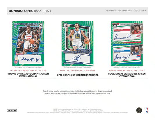 Panini Donruss Optic NBA Basketball 2023/24 - International Hobby Box