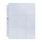 Ultra PRO 9-Pocket Platinum Page for Standard Size Cards (100)