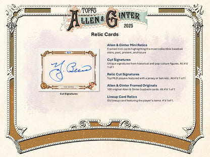 Topps Allen & Ginter Baseball 2025 - Value Box