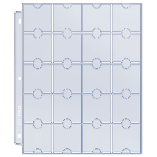 Ultra PRO 20-Pocket Platinum Page for Coins and Tokens (10)