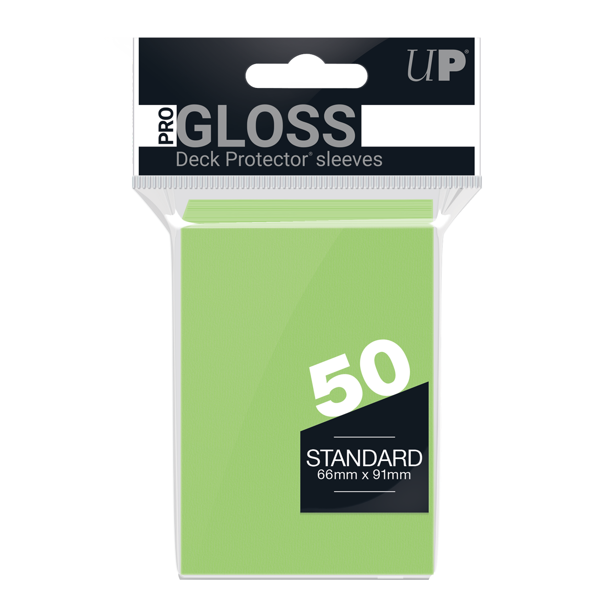 Ultra PRO PRO-Gloss Standard Deck Protector sleeves - Lime Green (50)