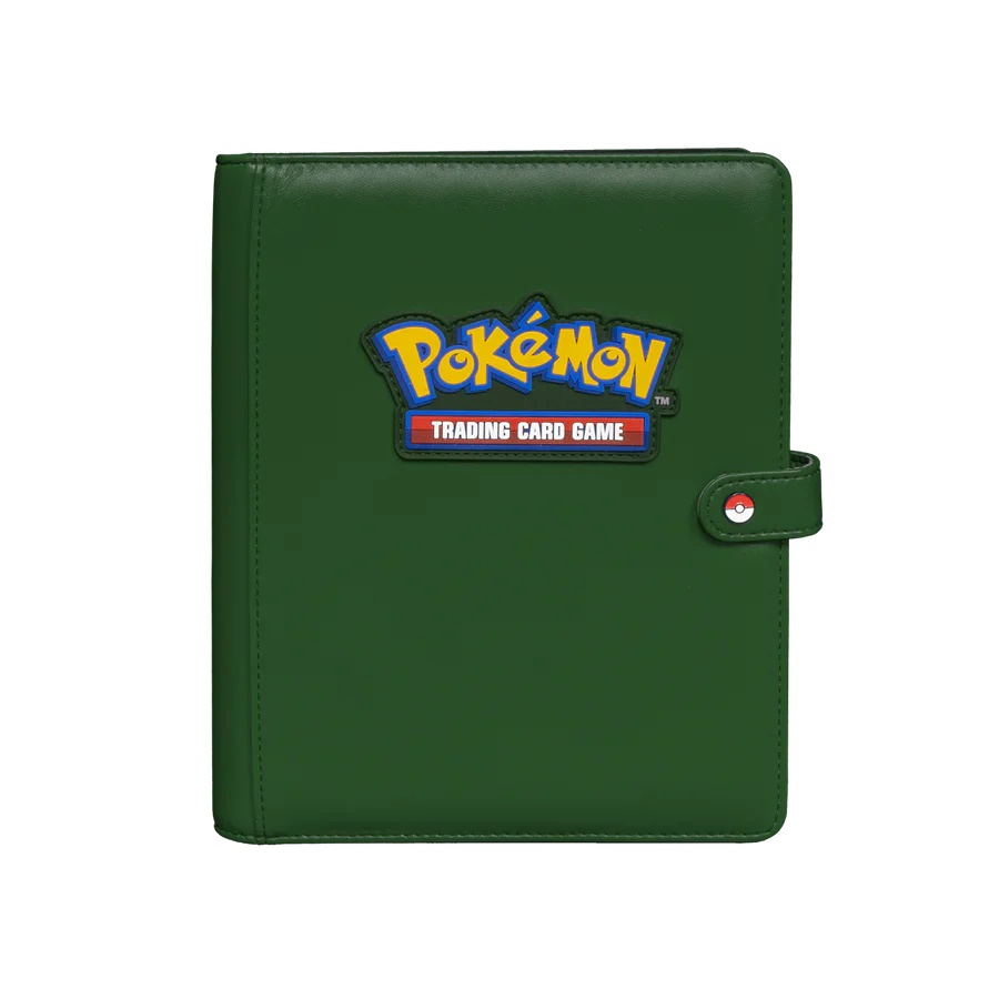 Ultra PRO Pokemon 4-Pocket Premium Green Snap Binder