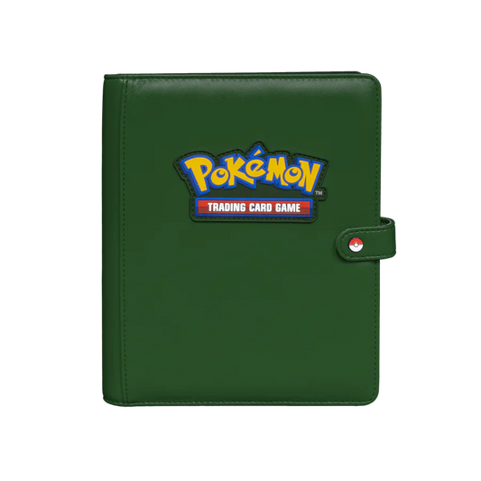 Ultra PRO Pokemon 4-Pocket Premium Green Snap Binder