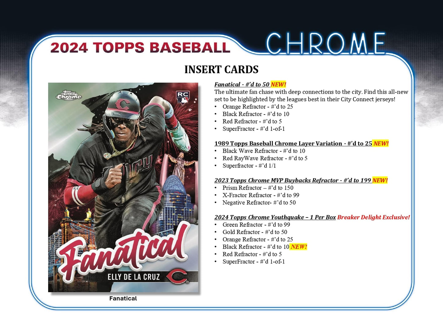 Topps Chrome Baseball 2024 - Hobby box