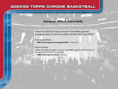 Topps Chrome Basketball 2025/26 - Hobby Box