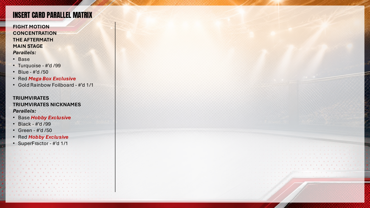 Topps Stadium Club UFC 2026 - Value Box