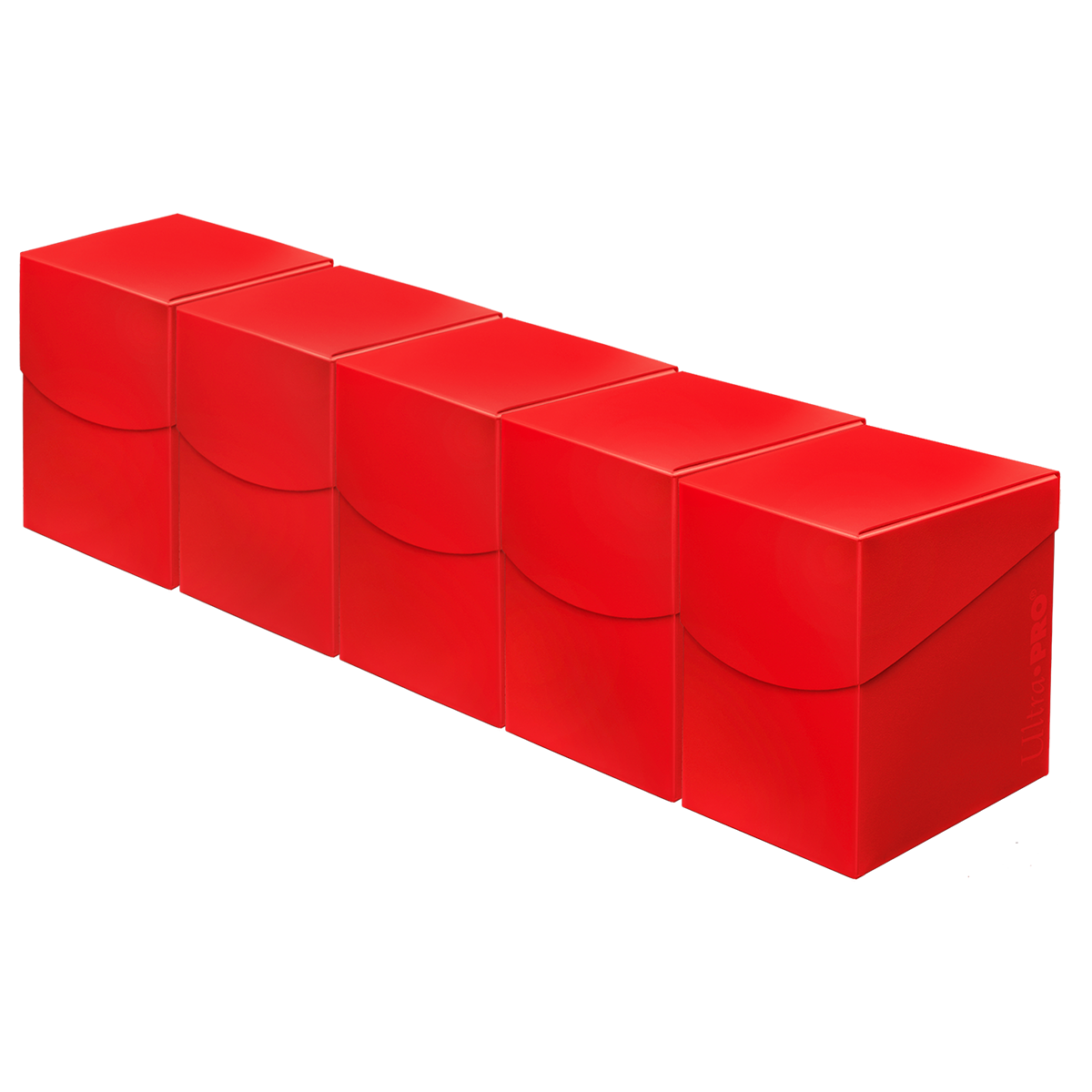 Ultra PRO Eclipse PRO 100+ Deck Box Bundle (5-pack) - Apple Red