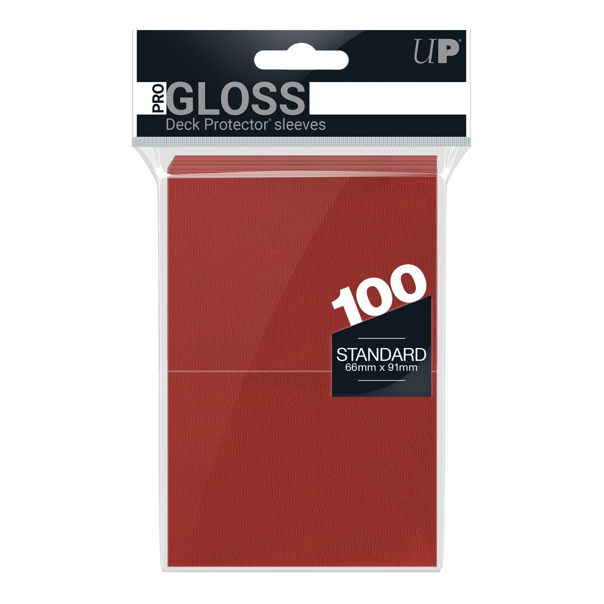 Ultra PRO PRO-Gloss Standard Deck Protector sleeves - Red (100)