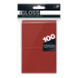 Ultra PRO PRO-Gloss Standard Deck Protector sleeves - Red (100)