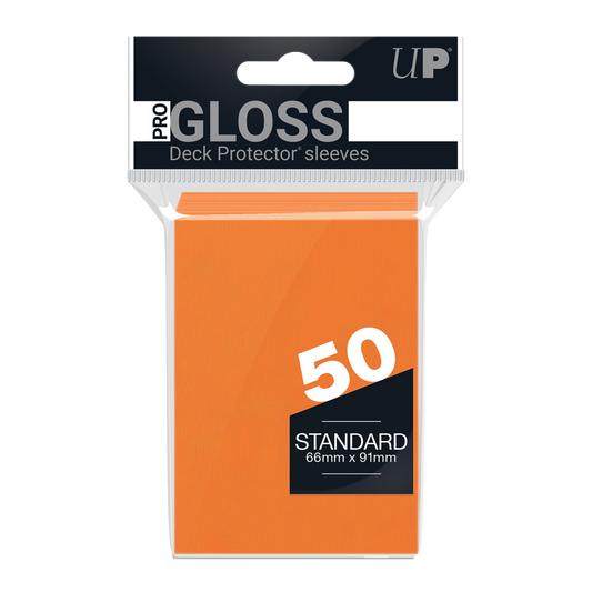 Ultra PRO PRO-Gloss Standard Deck Protector sleeves - Orange (50)